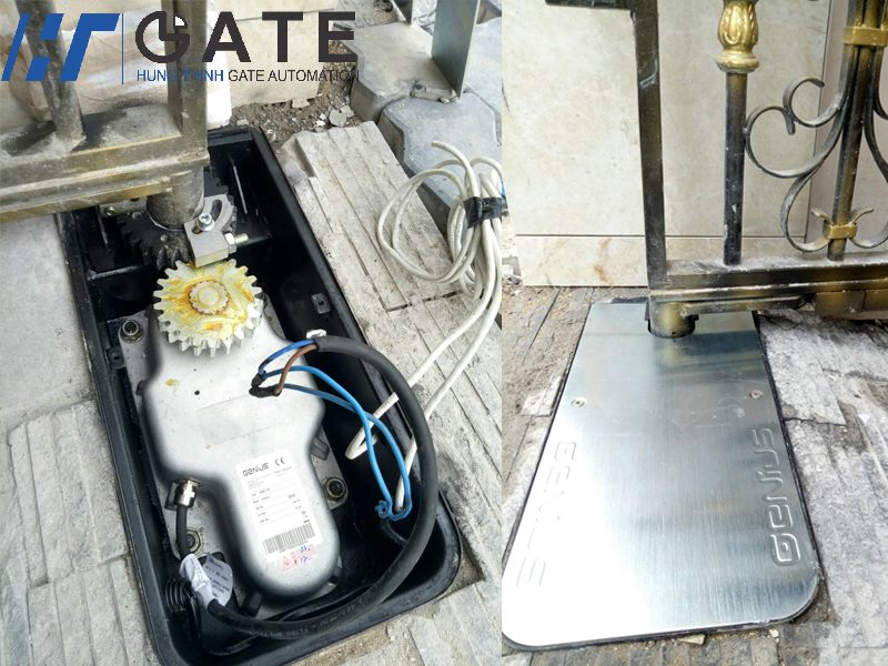 Lắp đặt motor cổng âm sàn
